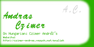 andras czimer business card